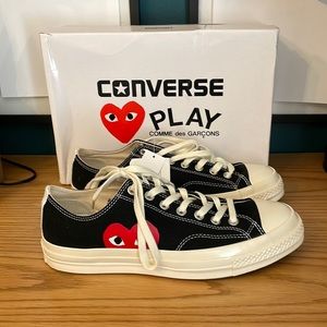 Comme Des Garçon Converse Low Black. Dupes